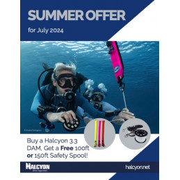 Summer Offer Halcyon Diver's Alert Marker with Free Spool